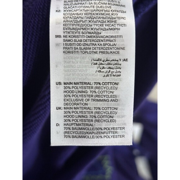 Adidas Trae Young Hoodie Sweatshirt Men Large Purple New Atlanta TraeTL Hawks - Picture 4 of 5